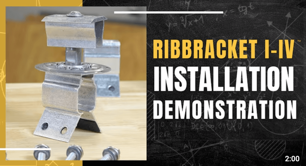 Bracket Rinforcing Rib RibBracket I-V™ Exposed Fastener Metal Roof Brackets | S-5!